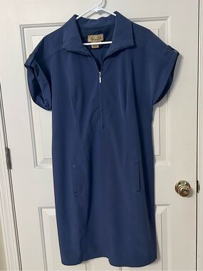Peck & Peck Weekends Navy Dress Size Large